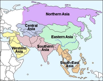 map asia regions 2